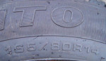 165/80R14 zimne pneumatiky -4x100R14 disky Opel-Chevrolet – fotka 2