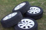 Elektróny, hlinikové disky, 4X100 15col original Suzuki pneu Kleber – fotka 4