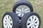 Hliníkové disky 4X100 15col original Suzuki, pneu Kleber – fotka 3