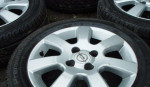 4x100R15 elektrony Opel-185/60R15 letne pneu Continetal – fotka 2